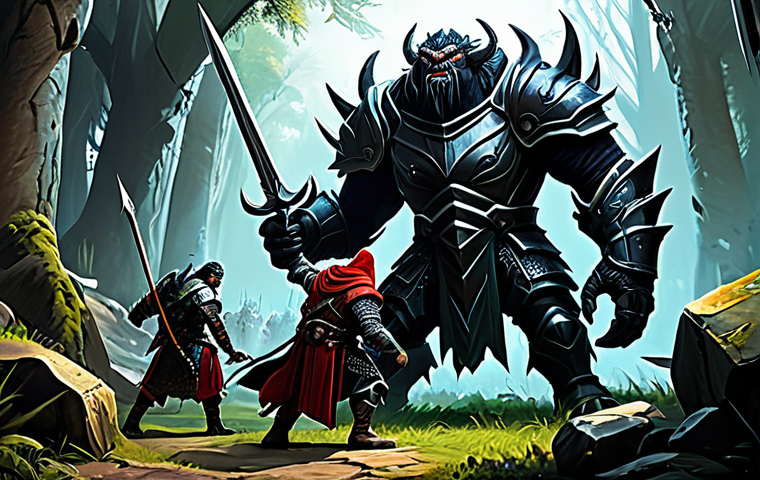 Collaborative Boss Hunt** "A group of fully clothed players in fantasy armor, appropriate attire, fighting a large, imposing boss monster in a detailed game environment, safe for work, perfect anatomy, natural proportions, dynamic action scene, professional quality, digital painting, family-friendly, adventurers coordinating a strategy, well-formed hands, proper finger count, modest clothing." **