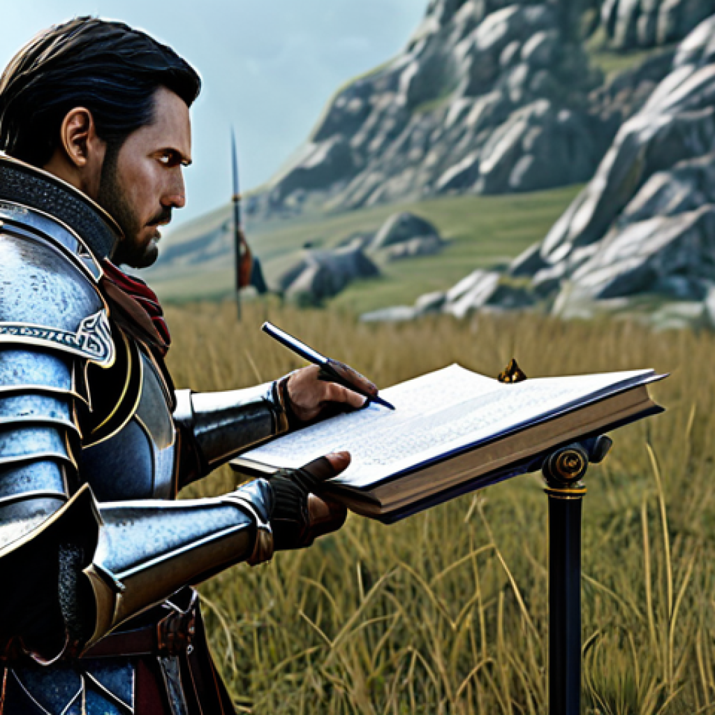 ** "A determined Lineage character, fully clothed in ornate fantasy armor, studying a detailed in-game statistics chart overlaid on a battlefield scene, appropriate attire, professional, safe for work, perfect anatomy, natural proportions, dynamic lighting, digital art, family-friendly, showing understanding of damage calculation." **