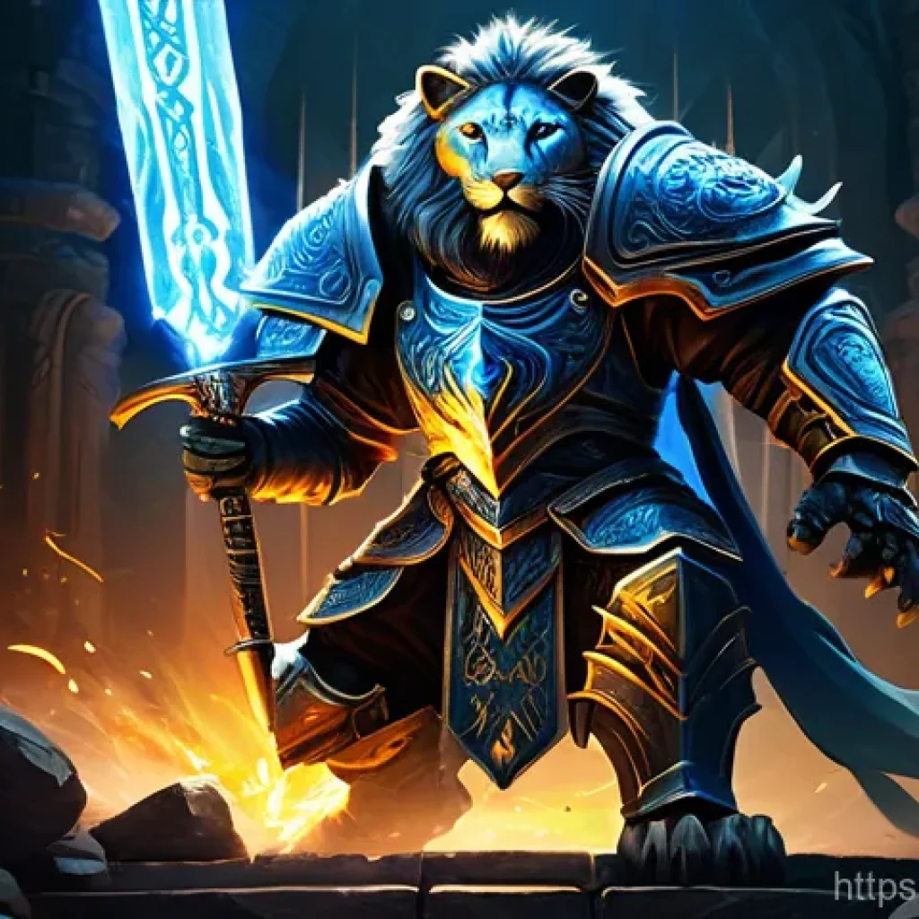 리니지 각성 스킬 정보 - **Prompt 1: The Unyielding Vanguard of Awakening** "An epic, dynamic scene featuring a formidabl...