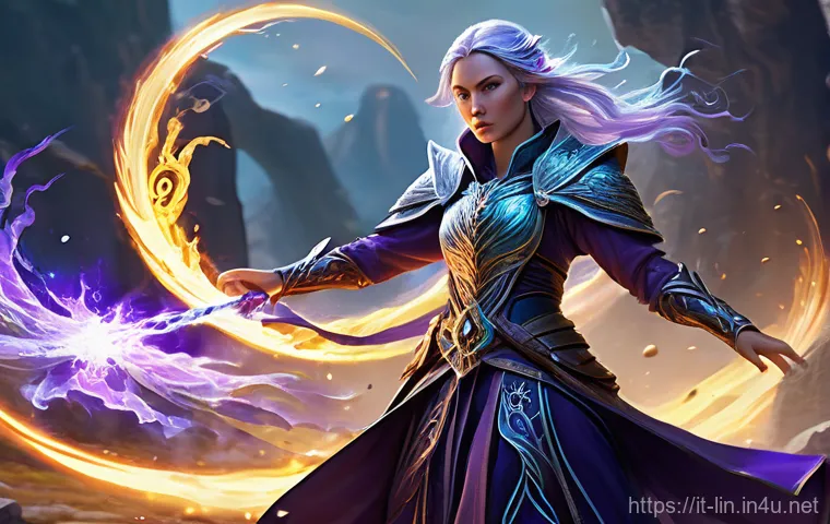 리니지 각성 스킬 정보 - **Prompt 1: The Unyielding Vanguard of Awakening** "An epic, dynamic scene featuring a formidabl...