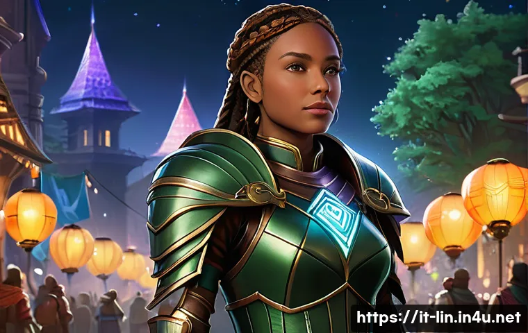 리니지 코스튬 모으는 법 - **Prompt 1: The Dedicated Event Collector** "A determined female fantasy adventurer, in her late...